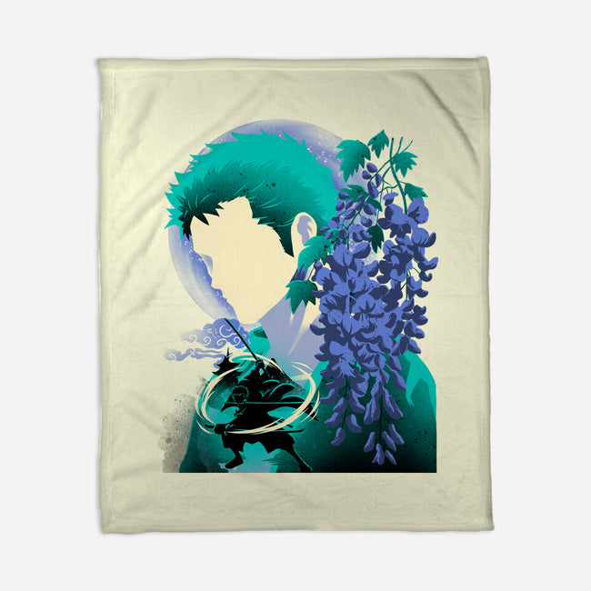 Wisteria Flower Pirate-None-Fleece-Blanket-rmatix