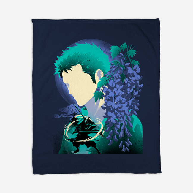 Wisteria Flower Pirate-None-Fleece-Blanket-rmatix
