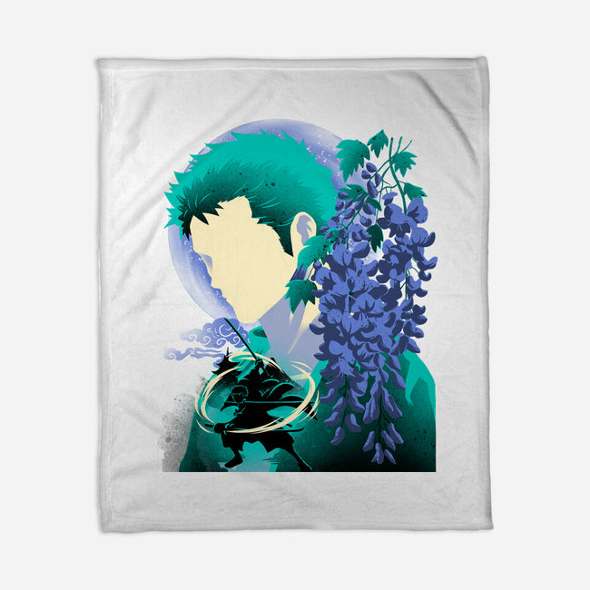 Wisteria Flower Pirate-None-Fleece-Blanket-rmatix