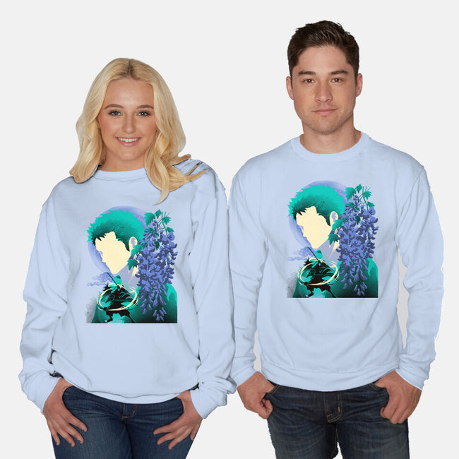 Wisteria Flower Pirate-Unisex-Crew Neck-Sweatshirt-rmatix