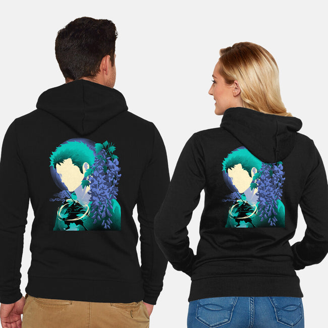 Wisteria Flower Pirate-Unisex-Zip-Up-Sweatshirt-rmatix