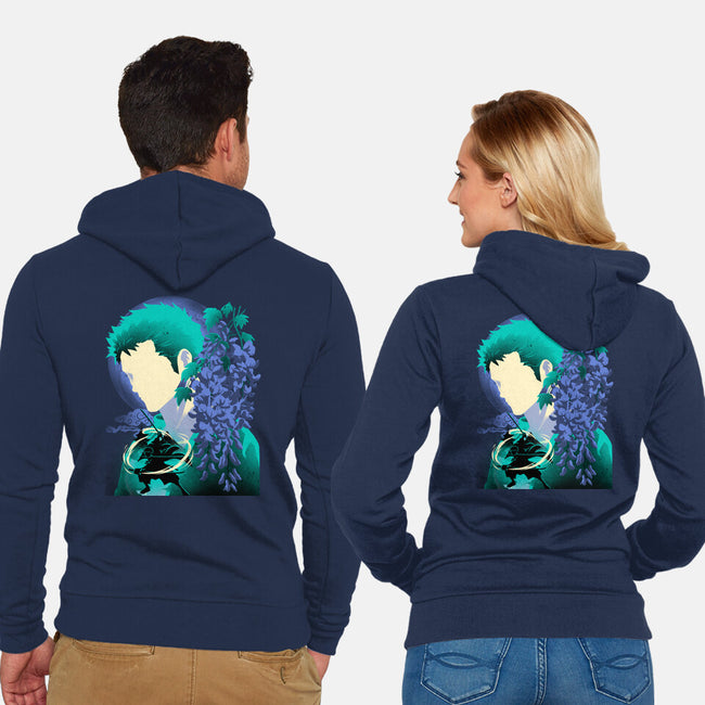 Wisteria Flower Pirate-Unisex-Zip-Up-Sweatshirt-rmatix