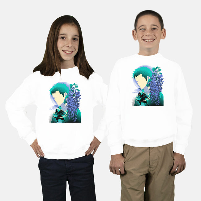 Wisteria Flower Pirate-Youth-Crew Neck-Sweatshirt-rmatix