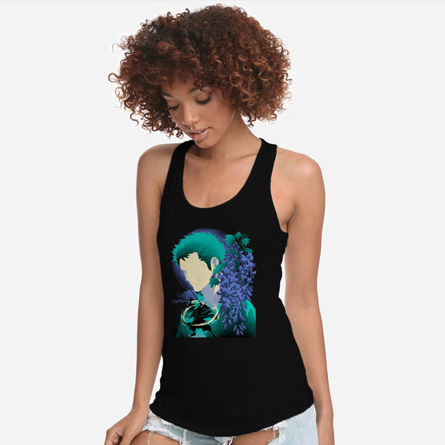 Wisteria Flower Pirate-Womens-Racerback-Tank-rmatix