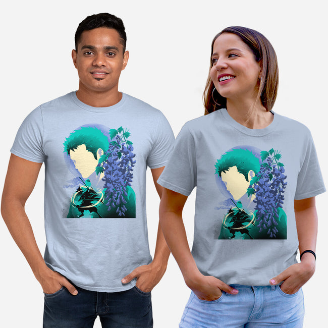 Wisteria Flower Pirate-Unisex-Basic-Tee-rmatix