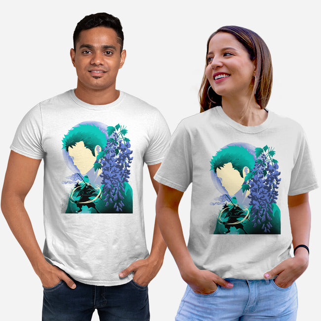 Wisteria Flower Pirate-Unisex-Basic-Tee-rmatix