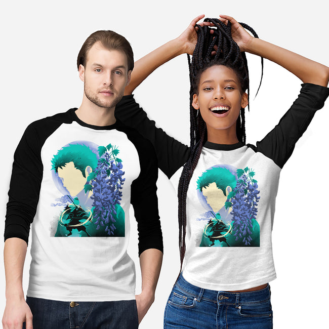 Wisteria Flower Pirate-Unisex-Baseball-Tee-rmatix