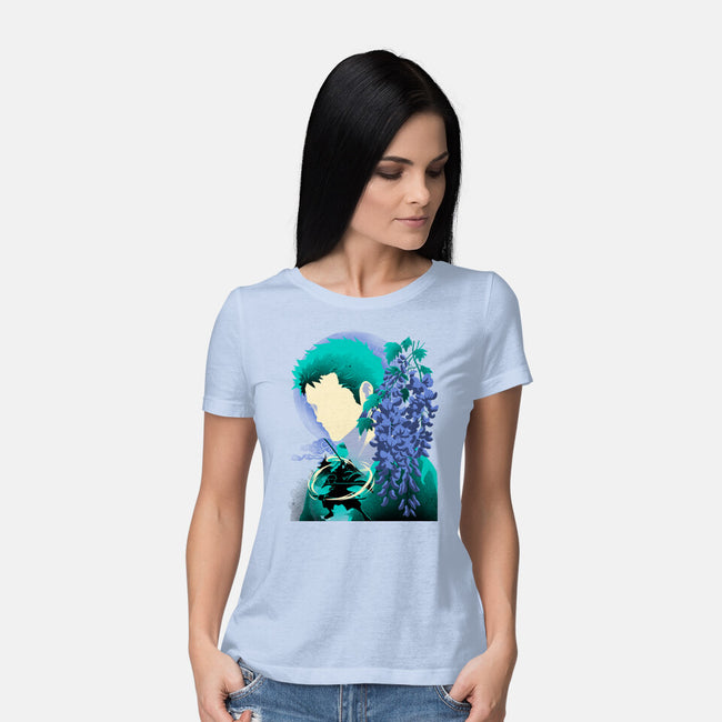 Wisteria Flower Pirate-Womens-Basic-Tee-rmatix