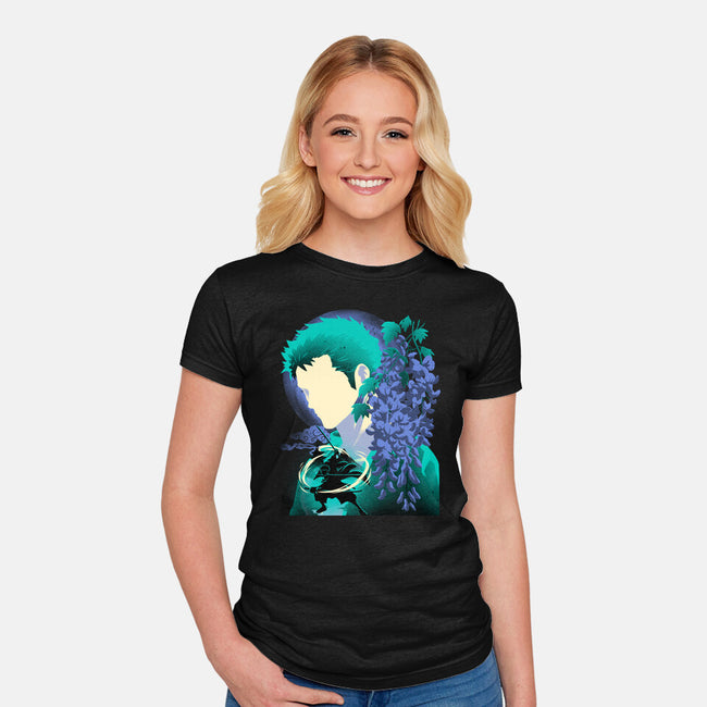Wisteria Flower Pirate-Womens-Fitted-Tee-rmatix