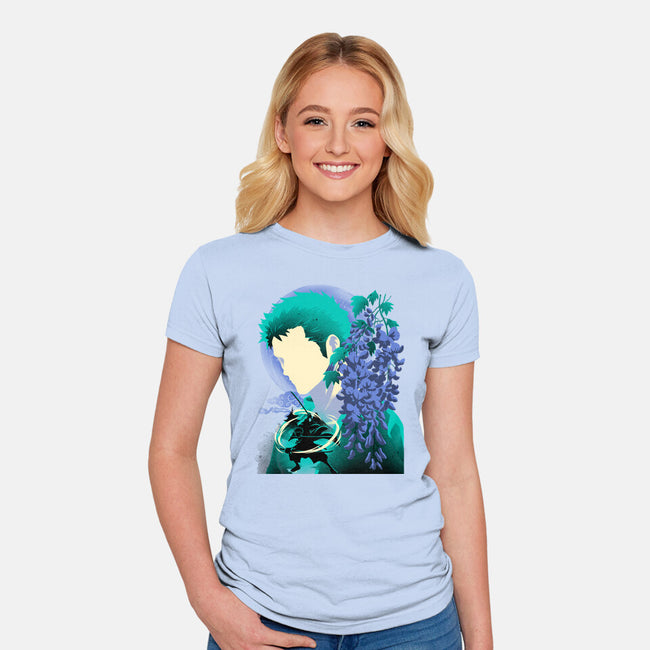 Wisteria Flower Pirate-Womens-Fitted-Tee-rmatix