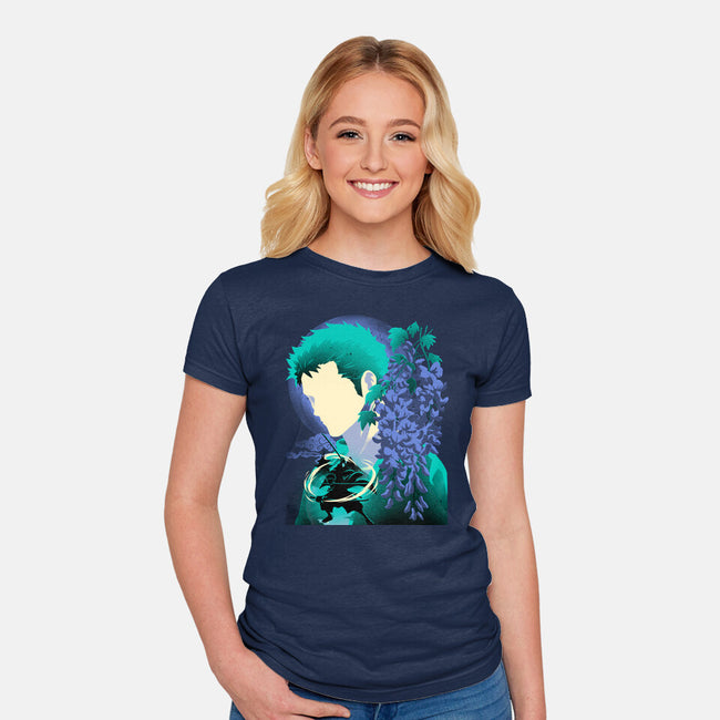 Wisteria Flower Pirate-Womens-Fitted-Tee-rmatix