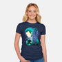 Wisteria Flower Pirate-Womens-Fitted-Tee-rmatix