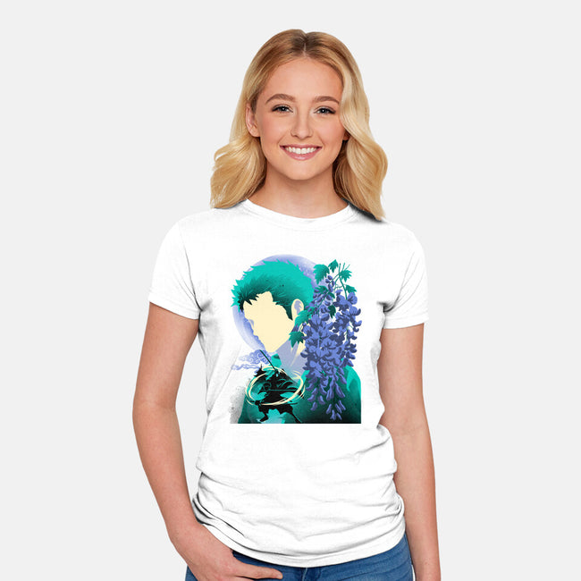 Wisteria Flower Pirate-Womens-Fitted-Tee-rmatix