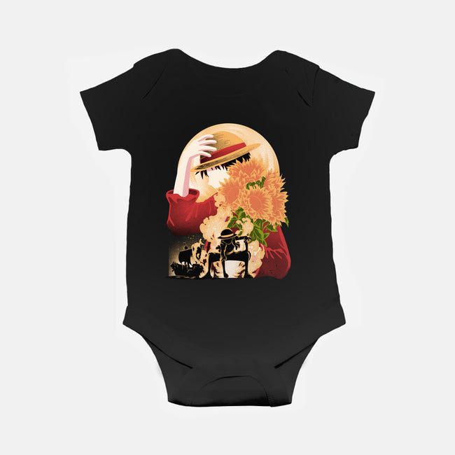 Sun Flower Pirate-Baby-Basic-Onesie-rmatix