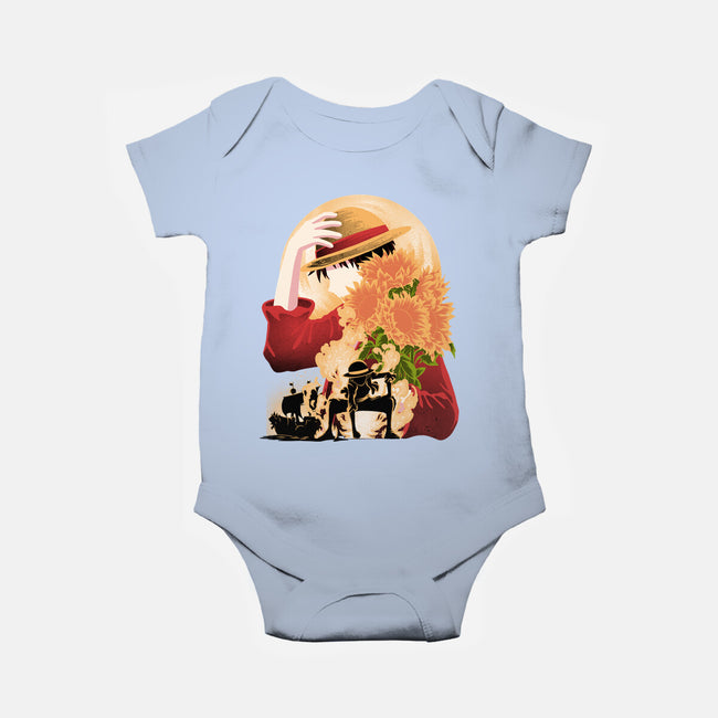Sun Flower Pirate-Baby-Basic-Onesie-rmatix