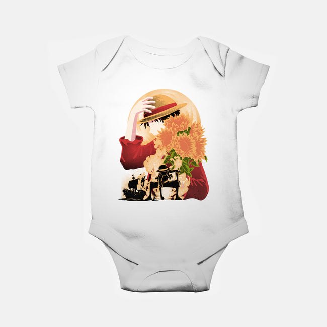 Sun Flower Pirate-Baby-Basic-Onesie-rmatix
