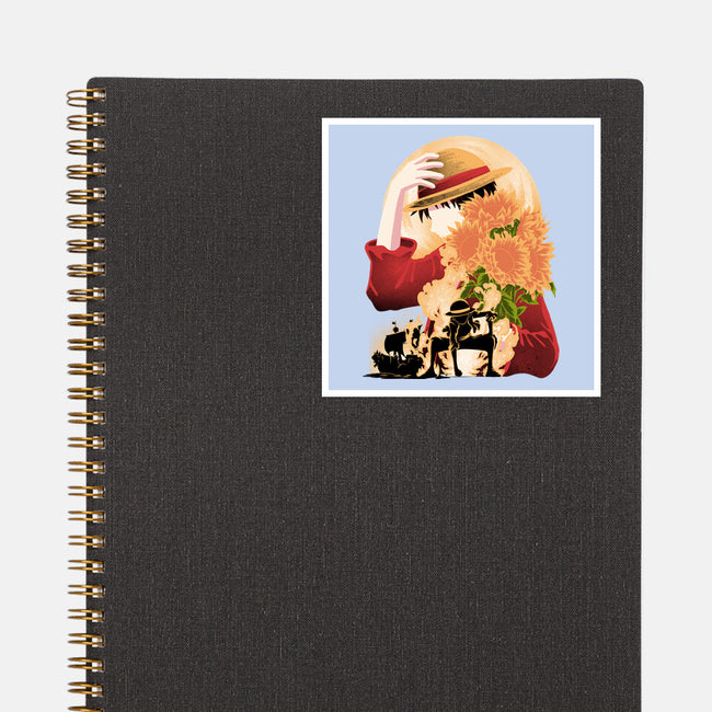 Sun Flower Pirate-None-Glossy-Sticker-rmatix