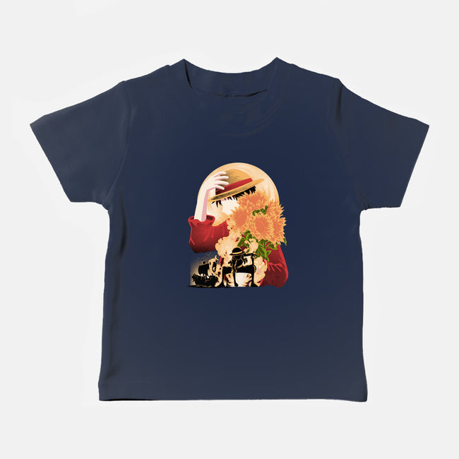 Sun Flower Pirate-Baby-Basic-Tee-rmatix