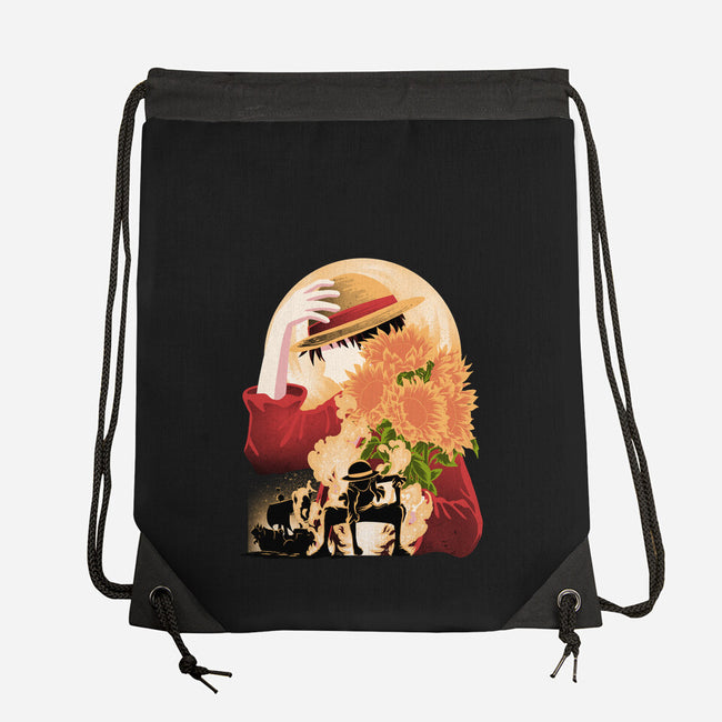 Sun Flower Pirate-None-Drawstring-Bag-rmatix