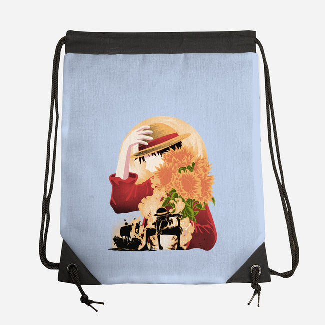 Sun Flower Pirate-None-Drawstring-Bag-rmatix