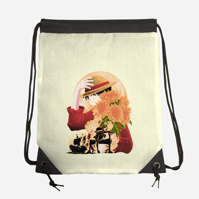 Sun Flower Pirate-None-Drawstring-Bag-rmatix