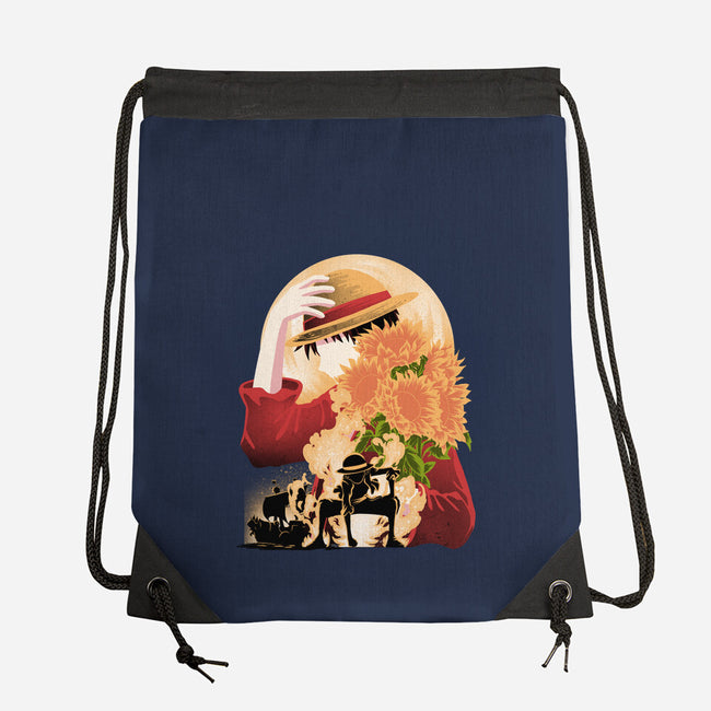 Sun Flower Pirate-None-Drawstring-Bag-rmatix