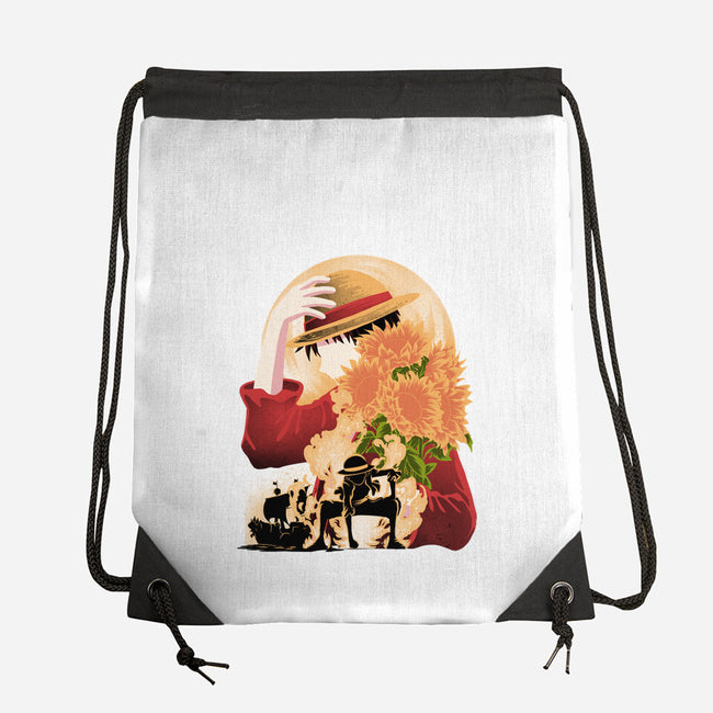 Sun Flower Pirate-None-Drawstring-Bag-rmatix
