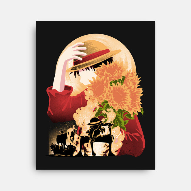 Sun Flower Pirate-None-Stretched-Canvas-rmatix