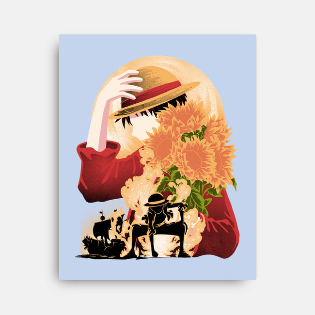 Sun Flower Pirate-None-Stretched-Canvas-rmatix