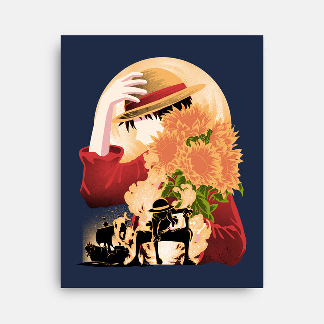 Sun Flower Pirate-None-Stretched-Canvas-rmatix