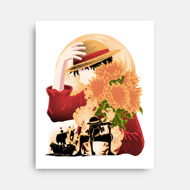 Sun Flower Pirate-None-Stretched-Canvas-rmatix