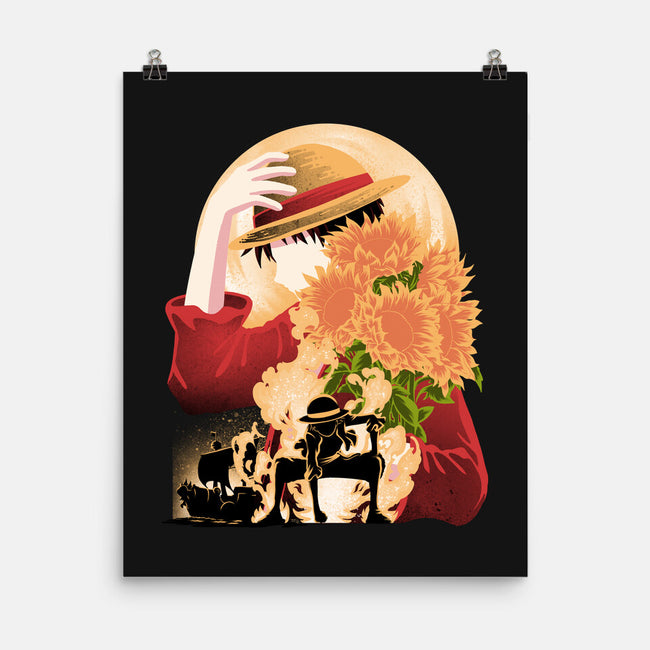Sun Flower Pirate-None-Matte-Poster-rmatix