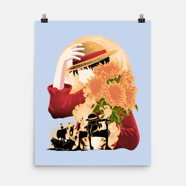 Sun Flower Pirate-None-Matte-Poster-rmatix