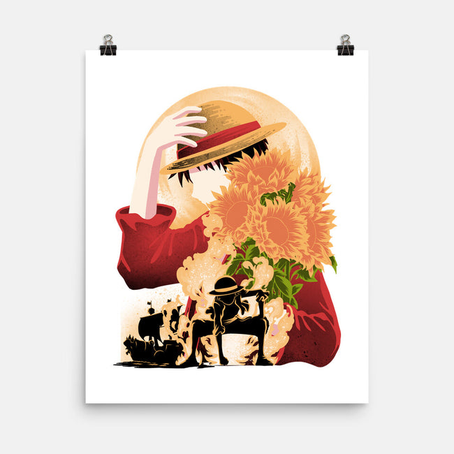 Sun Flower Pirate-None-Matte-Poster-rmatix