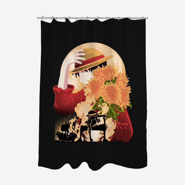Sun Flower Pirate-None-Polyester-Shower Curtain-rmatix