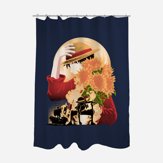Sun Flower Pirate-None-Polyester-Shower Curtain-rmatix