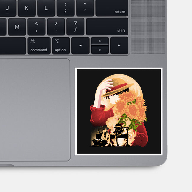 Sun Flower Pirate-None-Glossy-Sticker-rmatix