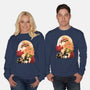 Sun Flower Pirate-Unisex-Crew Neck-Sweatshirt-rmatix