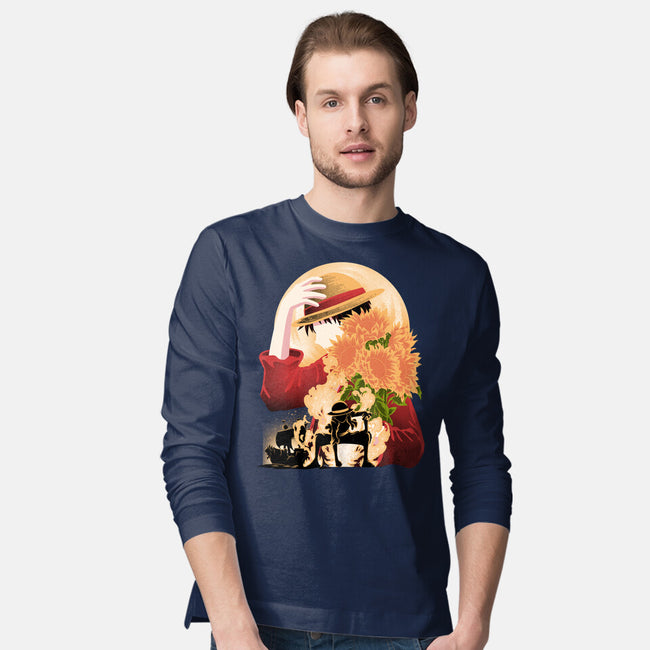 Sun Flower Pirate-Mens-Long Sleeved-Tee-rmatix