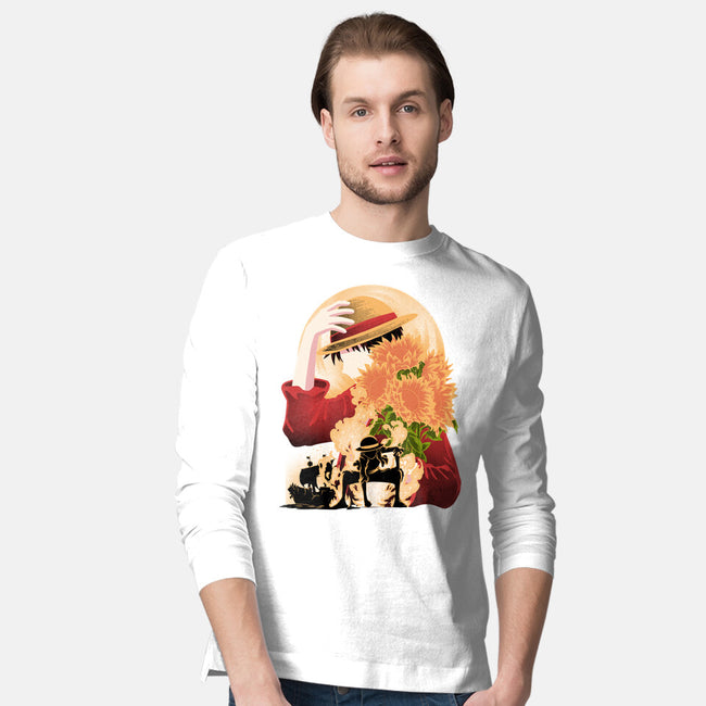 Sun Flower Pirate-Mens-Long Sleeved-Tee-rmatix