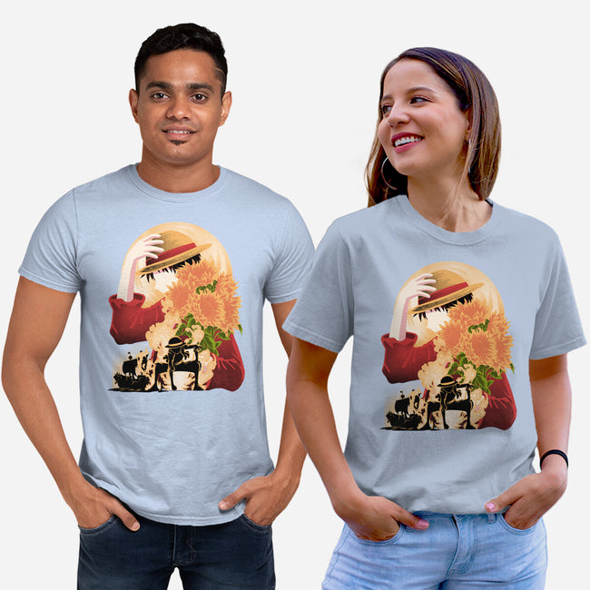 Sun Flower Pirate-Unisex-Basic-Tee-rmatix
