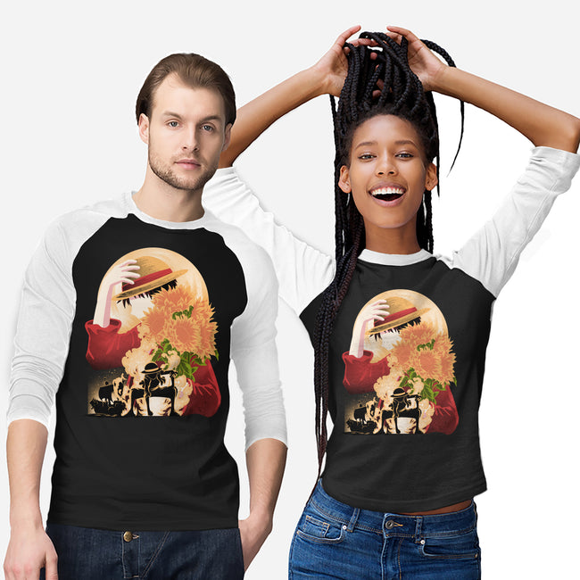 Sun Flower Pirate-Unisex-Baseball-Tee-rmatix