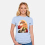 Sun Flower Pirate-Womens-Fitted-Tee-rmatix