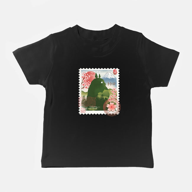 My Neighbor Mail Stamp-Baby-Basic-Tee-dandingeroz
