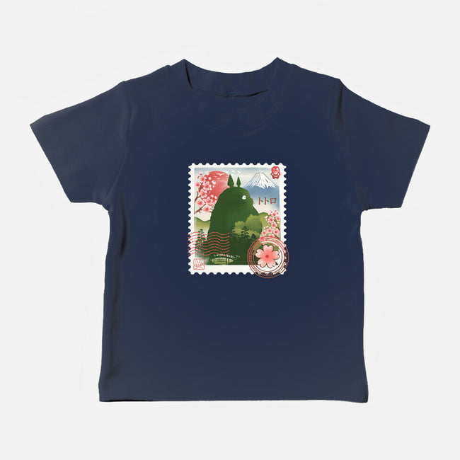 My Neighbor Mail Stamp-Baby-Basic-Tee-dandingeroz