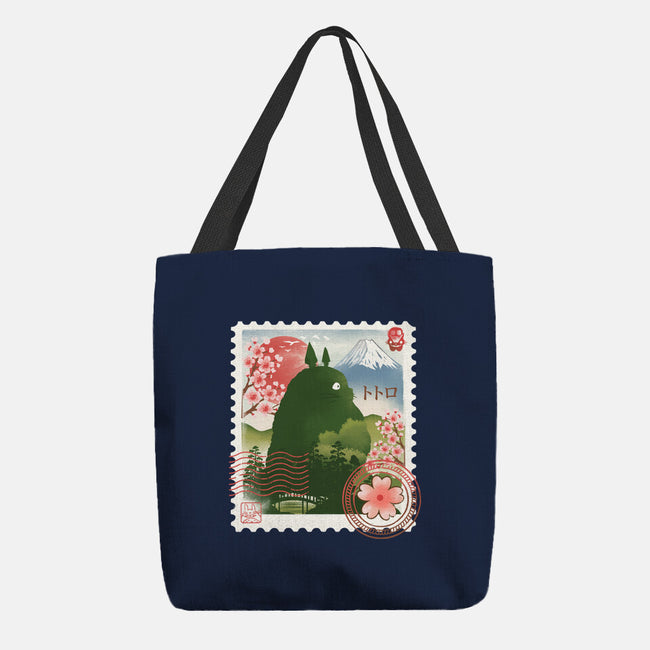 My Neighbor Mail Stamp-None-Basic Tote-Bag-dandingeroz