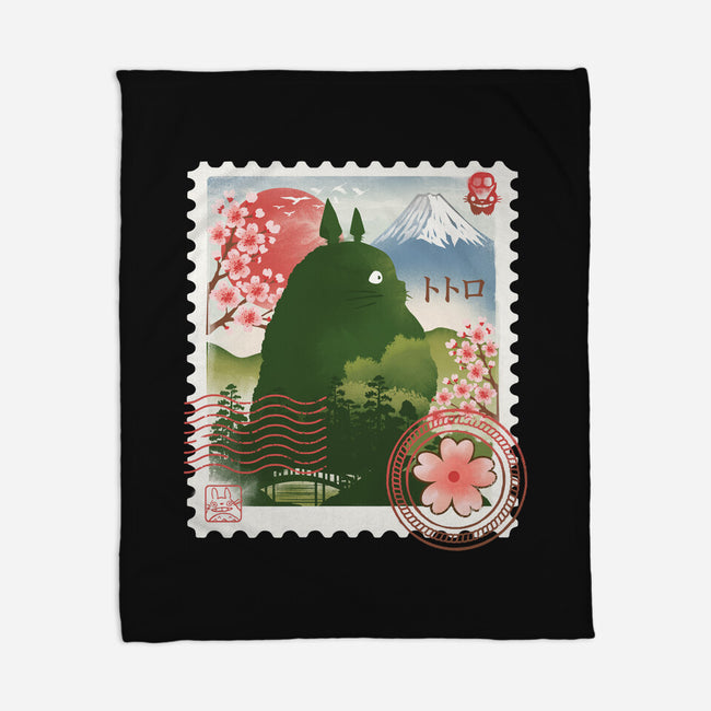 My Neighbor Mail Stamp-None-Fleece-Blanket-dandingeroz