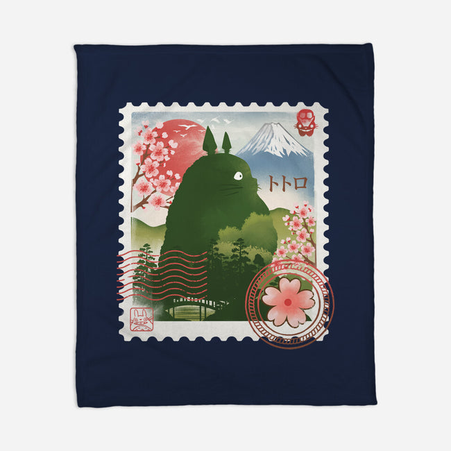 My Neighbor Mail Stamp-None-Fleece-Blanket-dandingeroz