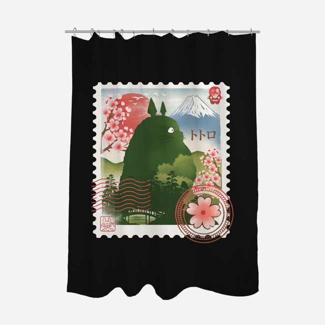 My Neighbor Mail Stamp-None-Polyester-Shower Curtain-dandingeroz