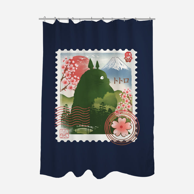 My Neighbor Mail Stamp-None-Polyester-Shower Curtain-dandingeroz